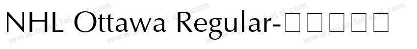 NHL Ottawa Regular字体转换